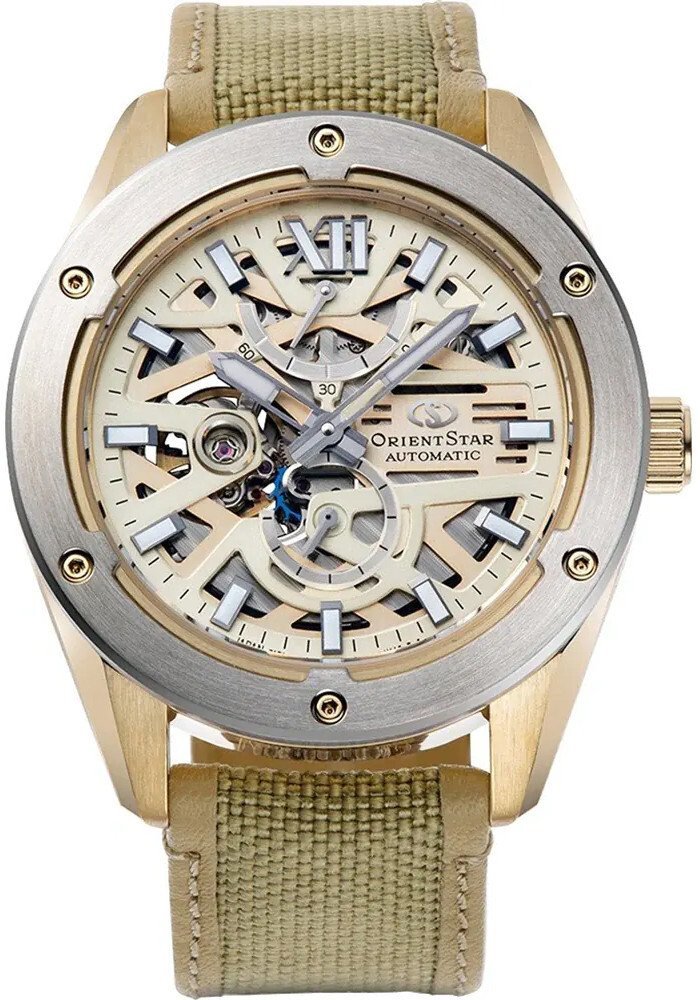 Zegarek męski Orient Star RE-BZ0005G00B beżowy