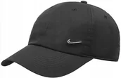 Czapki i chusty sportowe męskie - CZAPKA MĘSKA NIKE METAL Z DASZKIEM SWOOSH CZARNA BEJSBOLÓWKA METALOWE LOGO - miniaturka - grafika 1