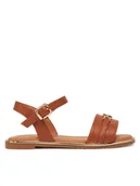 Buty dla dziewczynek - Tommy Hilfiger Sandały T3A2-33778-0326 M Brązowy - miniaturka - grafika 1