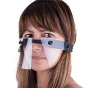 Przyłbice ochronne - Przyłbica mini maska ochronna na usta i nos wielokrotnego użytku uniwersalna czarna - miniaturka - grafika 1