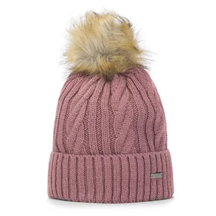 Damska czapka ze splotem w warkocze - Czapki damskie - miniaturka - grafika 1