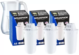 Filtr wkład filtrujący od dzbanka Aquaphor A5 350 LITRÓW 3 szt - Wkłady filtrujące - miniaturka - grafika 1