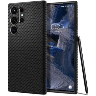 Spigen Etui Liquid Air do Samsung Galaxy S23 Ultra Czarny - Etui i futerały do telefonów - miniaturka - grafika 1