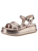 Sandały damskie - Tamaris Sandały damskie 1-1-28257-20, Light Gold, 36 EU - miniaturka - grafika 1