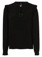 Koszule damskie - Tommy Hilfiger - Bluzka damska, czarny - miniaturka - grafika 1