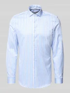 Koszule męskie - Koszula biznesowa o kroju super slim fit z bawełny z kołnierzykiem typu cutaway - miniaturka - grafika 1