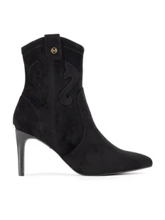 MEXX Kowbojki MI001714243W Czarny - Botki damskie - miniaturka - grafika 1