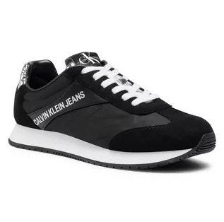 Sneakersy damskie - Calvin Klein Jeans Sneakersy Jerrold B4S0717 White/Silver - grafika 1