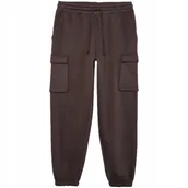 Dresy męskie - Spodnie męskie Outhorn M513 ciemny brąz OTHAW23TTROM513 80S XL - miniaturka - grafika 1