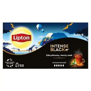 Lipton Intense Black herbata czarna 115 g (50 torebek) - Herbata - miniaturka - grafika 1