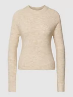 Swetry damskie - Sweter z dzianiny z raglanowymi rękawami model ‘ELLEN’ - miniaturka - grafika 1