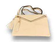 Torebki damskie - Torebka damska Listonoszka z frędzlami - miniaturka - grafika 1