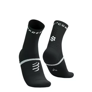 COMPRESSPORT Skarpetki do biegania PRO MARATHON SOCKS V2.0 black/white - Skarpetki sportowe męskie - miniaturka - grafika 1