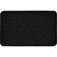 Dywaniki łazienkowe - Dywanik łazienkowy Bologna 50 x 80 cm czarny - miniaturka - grafika 1