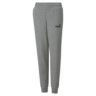 Młodzieżowe spodnie z logo Essentials PUMA Medium Gray Heather - Odzież sportowa dziecięca - miniaturka - grafika 1