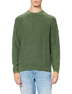 Camel Active Sweter męski 4095406k10, zielony (Fir Green), S - Swetry męskie - miniaturka - grafika 1