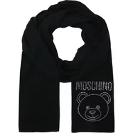 Apaszki i szaliki damskie - Moschino Wełniany szal - miniaturka - grafika 1