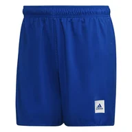 Kąpielówki męskie - Kąpielówki męskie adidas Solid niebieskie HP1773-XS - miniaturka - grafika 1