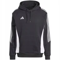 Bluzy męskie - Bluza męska adidas Tiro 24 Sweat Hooded czarna IJ7673 M - miniaturka - grafika 1