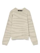 Swetry damskie - ONLY Sweter w kolorze kremowym - miniaturka - grafika 1