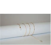 Akcesoria do okularów - Łańcuszek do okularów złoty - miniaturka - grafika 1