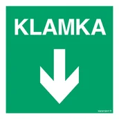 Systemy ekspozycyjne i znaki informacyjne - AC035 KLAMKA, PN - PŁYTA PCV 1MM; (150X150MM) - miniaturka - grafika 1