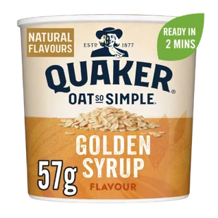 Płatki owsiane Quaker Golden Syrup 57g - Płatki śniadaniowe i musli - miniaturka - grafika 1