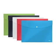 Portfele - Rexel Choice 2115672 portfel na zakupy, format A4/FC, 25 arkuszy, 5 sztuk, różne kolory - miniaturka - grafika 1