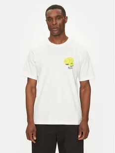 adidas T-Shirt Lounge Still Life Lemons Graphic JJ3959 Biały Regular Fit - Koszulki męskie - miniaturka - grafika 1