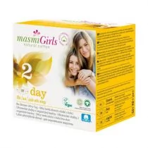 Masmi YOVEE Girls ultracienkie bawełniane podpaski higieniczne na dzień ze skrzydełkami dla nastolatek x 10 szt - Podpaski - miniaturka - grafika 1