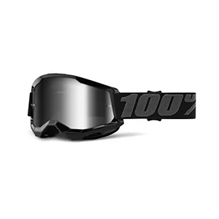 100% Unisex Strata 2 Gogle Narciarskie, Czarny, Pasek 40 mm - Gogle i okulary motocyklowe - miniaturka - grafika 1