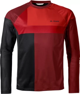 Koszulki rowerowe - VAUDE Moab VI Long Sleeve T-Shirt Men, czerwony L 2022 Koszulki kolarskie - grafika 1