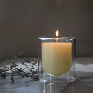 Świece - Świeca w szkle dwuwarstwowym Magnolia - miniaturka - grafika 1