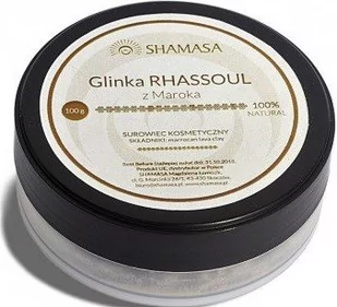SHAMASA SHAMASA GLINKA RHASSOUL Z MAROKA 100% 100G - Olejki do ciała i włosów - miniaturka - grafika 1