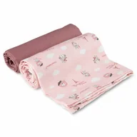 Pieluchy - CANPOL 26/901 Pieluszki muślinowe 2 szt 70x70 cm Bonjour Paris pink - miniaturka - grafika 1