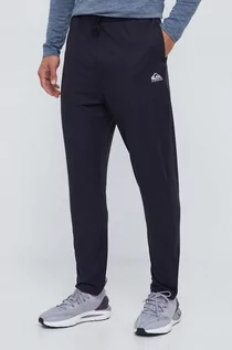 Spodnie męskie - Quiksilver spodnie treningowe kolor czarny gładkie - grafika 1