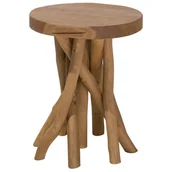 Ławy i stoliki kawowe - Beliani Stolik kawowy drewno tekowe MERRITT - miniaturka - grafika 1