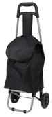 Torby i wózki na zakupy - Składany Wózek Zakupowy CITY na Kołach, Czarny - miniaturka - grafika 1