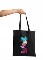 Torby i wózki na zakupy - Torba Shopper Materiałowa Na Ramię Prezent Myszka Minnie Miki Różne Wzory - miniaturka - grafika 1