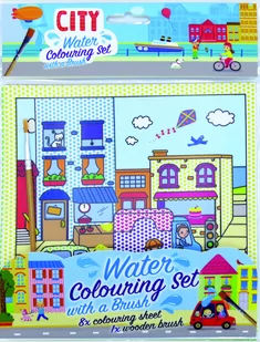 Zestaw do kolorowania wodnego, City - Zabawki kreatywne - miniaturka - grafika 1