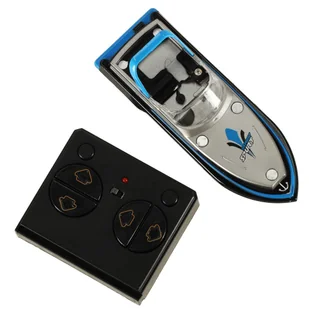 Łódź zdalnie sterowana na pilota RC Mini Hurricane 2,4GHz 13cm niebieska - Zabawki zdalnie sterowane - miniaturka - grafika 5