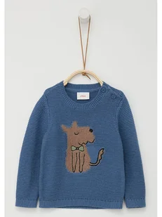 s.Oliver Sweter w kolorze niebieskim - Bluzy i sweterki niemowlęce - miniaturka - grafika 1