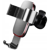 Uchwyty samochodowe do telefonów - Baseus uchwyt samochodowy Metal Age grawitacyjny srebrny SUYL-D0G - miniaturka - grafika 1