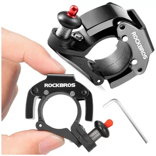 Dzwonek rowerowy do roweru uniwersalny RockBros Big Ring aluminiowy mocny na kierownicę 100dB wodoodporny czarny - Głośniki komputerowe - miniaturka - grafika 16