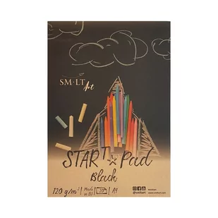 Czarny blok SM-LT Start Pad Black A4 120 g 20 ark - Podobrazia, bloki, papiery - miniaturka - grafika 1