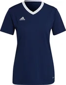 Bluzki damskie - Koszulka damska adidas Entrada 22 Jersey granatowa H59849-L - miniaturka - grafika 1