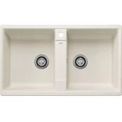 Zlewozmywaki - Zlewozmywak granitowy BLANCO Zia 9 Silgranit Delikatny biały 527210 - miniaturka - grafika 1