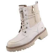 Botki damskie - Mustang Damskie botki 1437-532, Ice, 37 EU, Ice, 37 EU - miniaturka - grafika 1