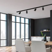 Lampy pozostałe - Briloner System szynowy LED Rail, spoty, czarny, 4-punktowa, długość 1,5m - miniaturka - grafika 1