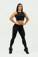 Koszulki sportowe damskie - Koszulka damska Nebbia Intense Women's Compression Push-Up Top Mesh 842 Black M - miniaturka - grafika 1